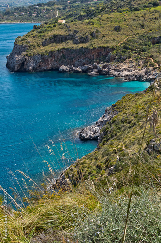 The cristal clear waters of the sea at the Oasi dello Zingaro natural reserve, San Vito Lo Capo, Sicily © Christian