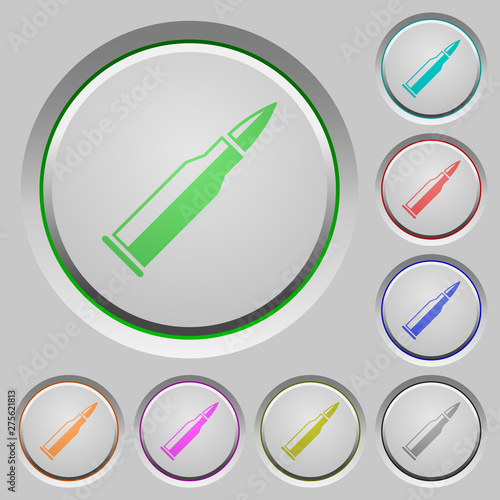 Bullet rifle ammo with gloss push buttons