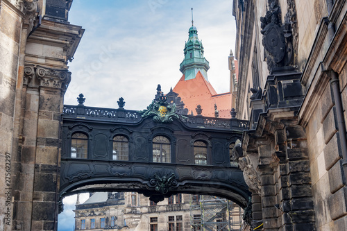 Bridge of Sighs in Dresden, Germany 