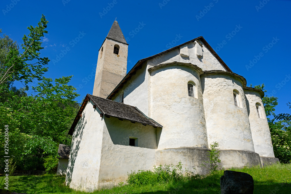 Kirche von Mistail, Alvaschein, Graubünden, Schweiz