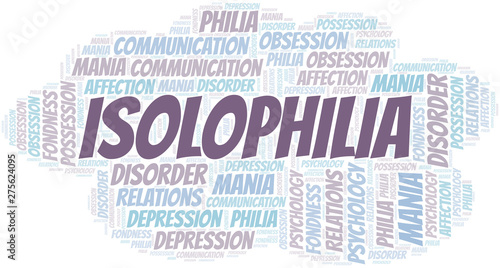 Isolophilia word cloud. Type of Philia.