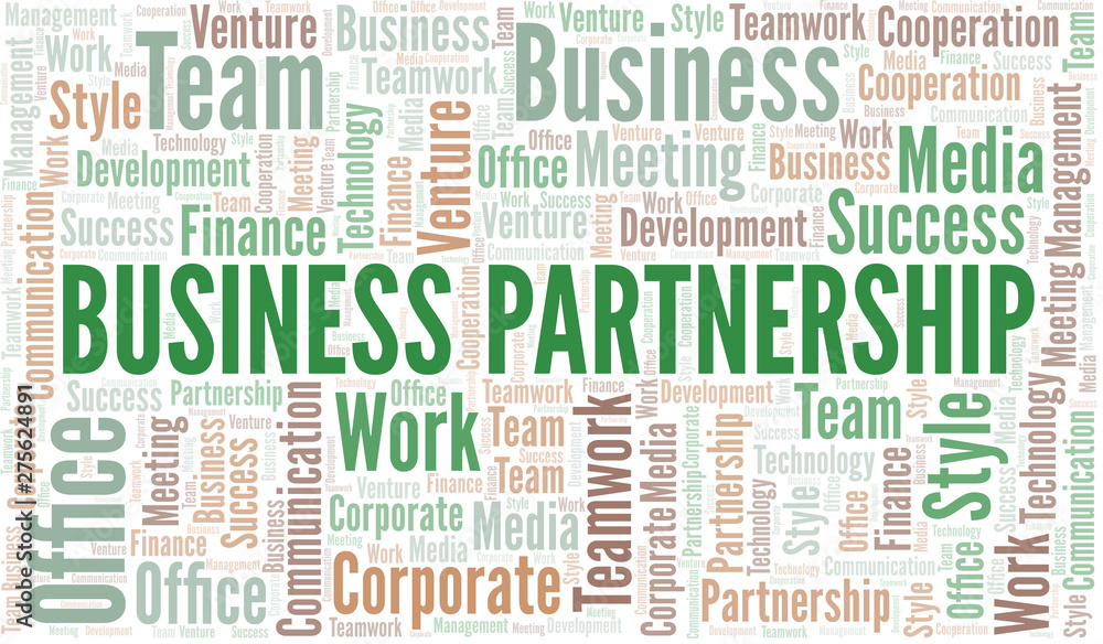 Business Partnership word cloud. Collage made with text only. Business Partnership word cloud. Collage made with text only.