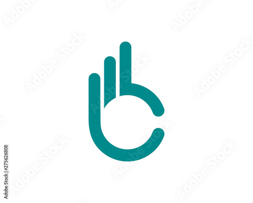 okay vector icon on a flat design style, suitable for web site, logo, app