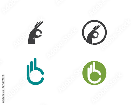 okay vector icon on a flat design style, suitable for web site, logo, app