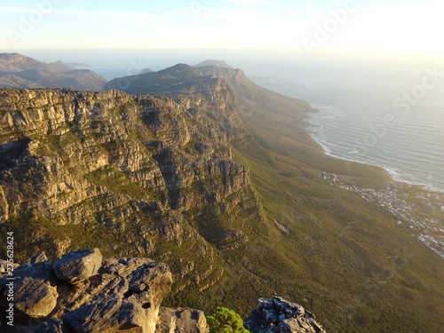 View over Camps Bay, Table Mountain, South Africa, Africa 