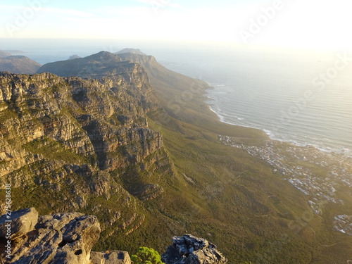 View over Camps Bay, Table Mountain, South Africa, Africa 
