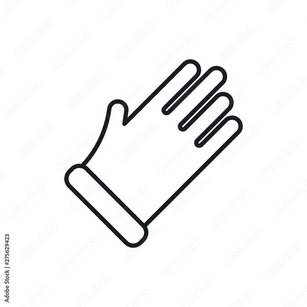 rubber glove vector icon rubber glove vector icon