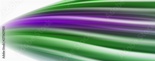 Glossy colorful liquid waves abstract background   modern techno lines
