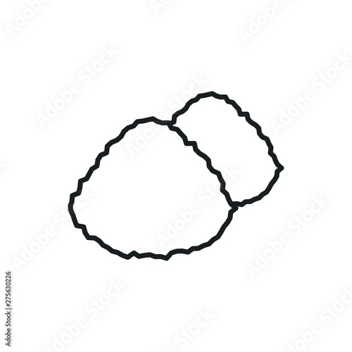 garbage pile vector icon