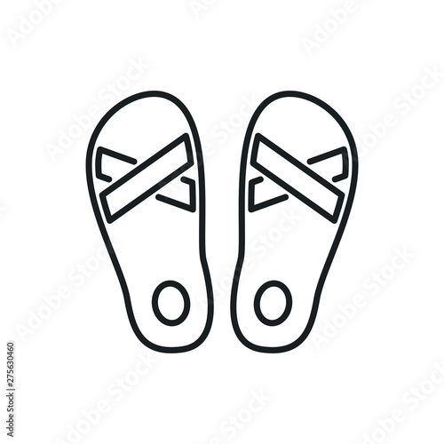 flip-flops vector icon
