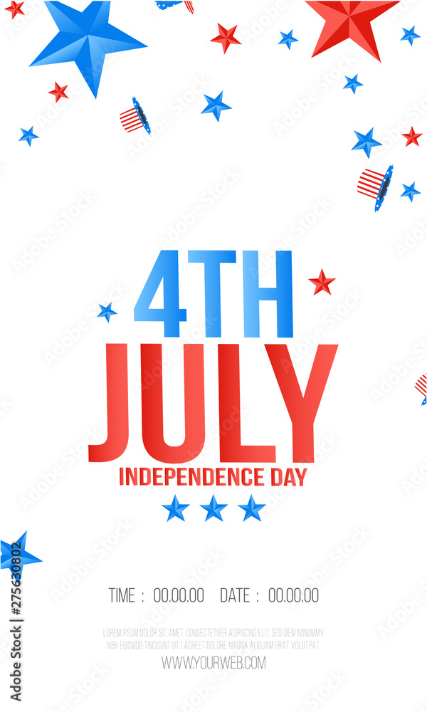 4th of July Independence day background. Perfect for invitations or announcements. 4th of July Independence day background. Perfect for invitations or announcements.