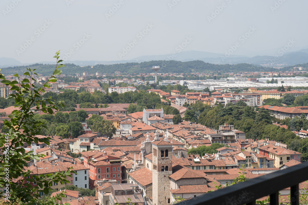 Brescia City Skyline view from top