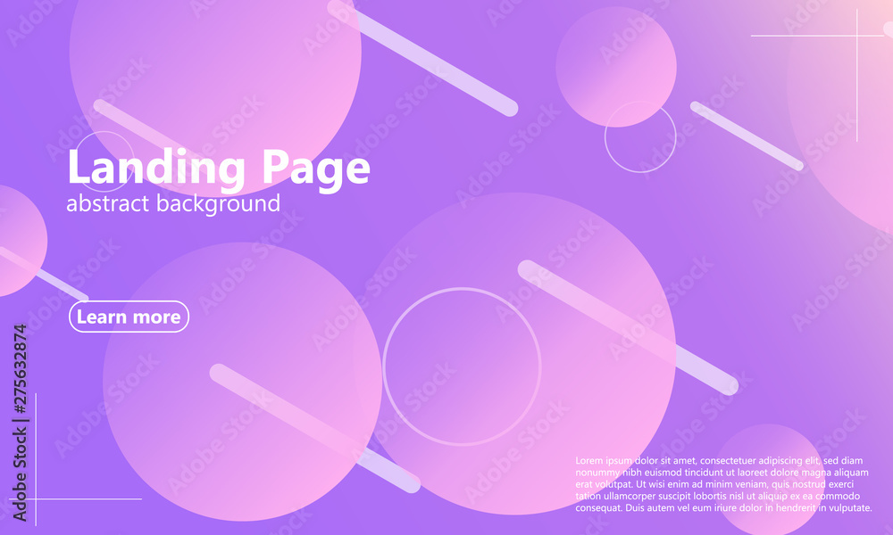 Obraz premium Landing page. Geometric background.