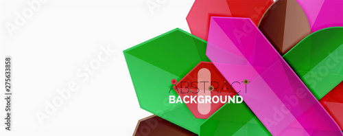 Abstract color lines dynamic background, modern material design style
