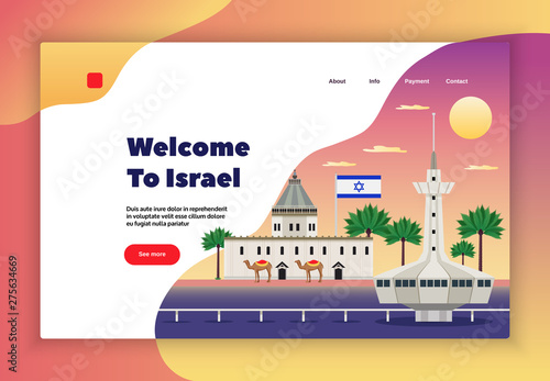 Israel Travel Page Design