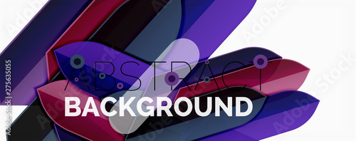Abstract color lines dynamic background, modern material design style