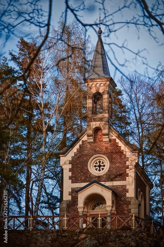Church in evening light