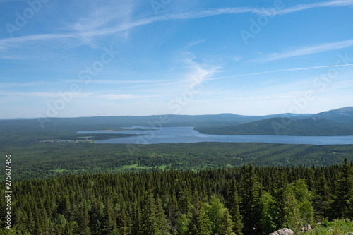 View from the top of the mountain to the national park. Photo wallpaper © Eduard Vladimirovich