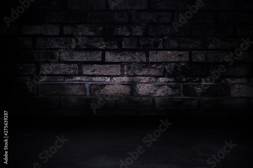dark and grunge brick wall. 