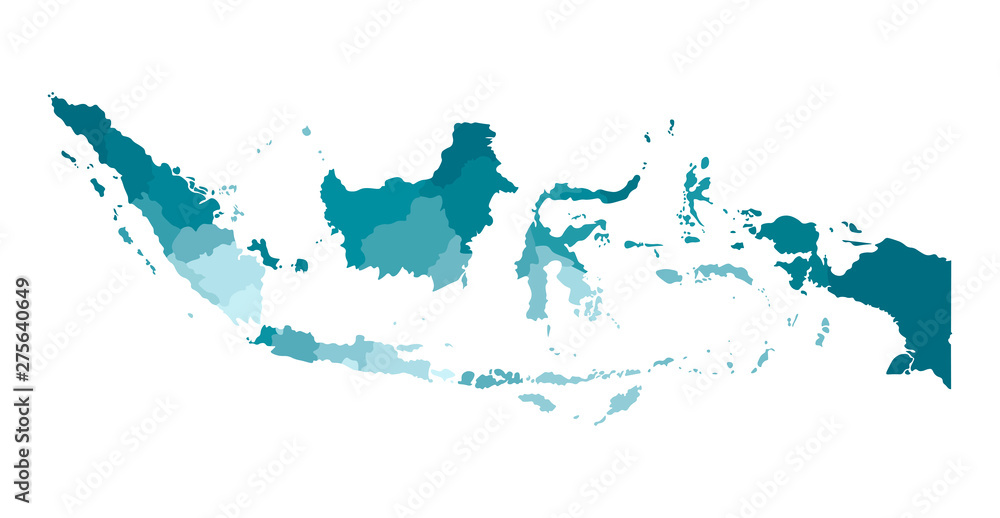  Vector isolated illustration of simplified administrative map of Bildidee 