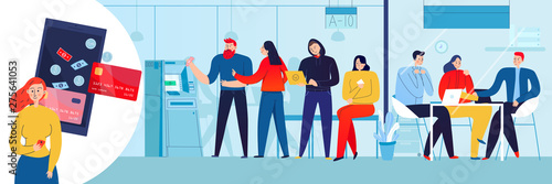 Bank Flat Illustration