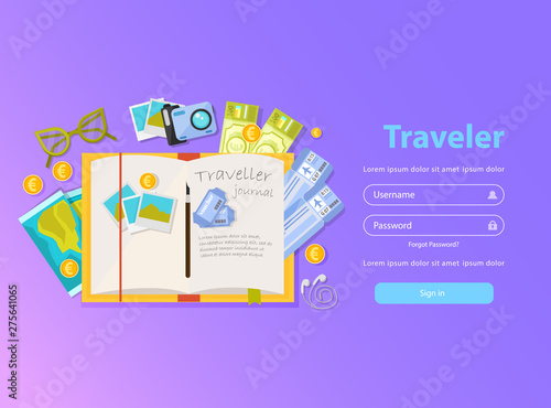 Traveler Login Page Background