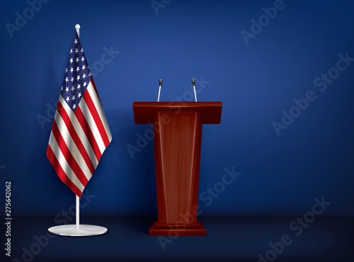 Tribune Flag USA Realistic 