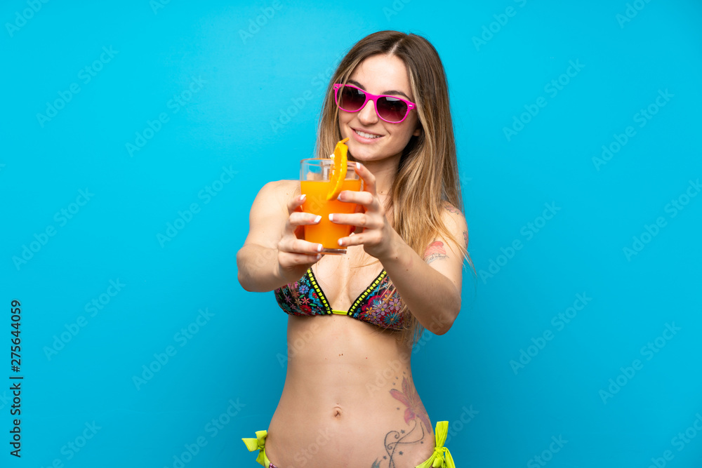 Young woman in bikini in summer holidays Young woman in bikini in summer holidays