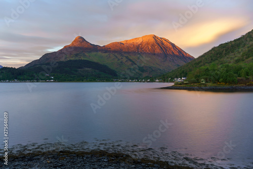 Beautiful Loch Leven in twilight , Glencoe , Scotland