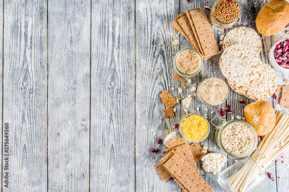 Assortment of gluten free food Assortment of gluten free food