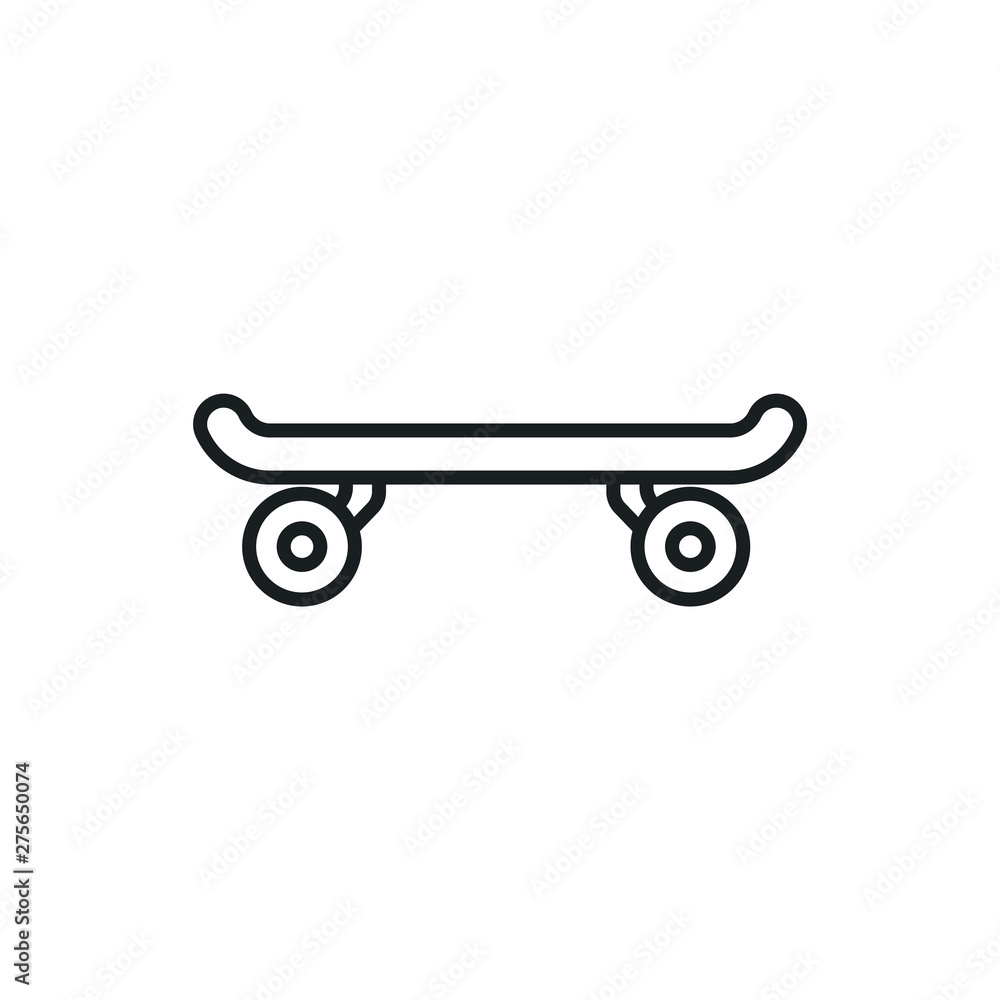 skateboard vector icon