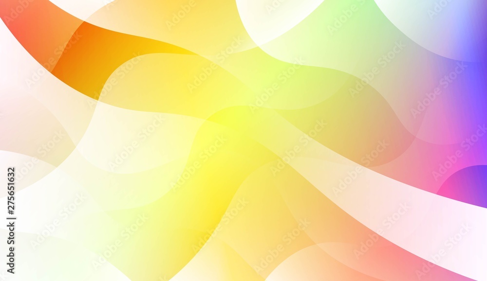 Geometric wave shape with Smooth Abstract Colorful Gradient Backgrounds. For Brochure, Banner, Wallpaper, Mobile Screen. Vector Illustration. Geometric wave shape with Smooth Abstract Colorful Gradient Backgrounds. For Brochure, Banner, Wallpaper, Mobile Screen. Vector Illustration.