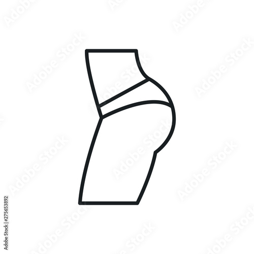 buttocks vector icon