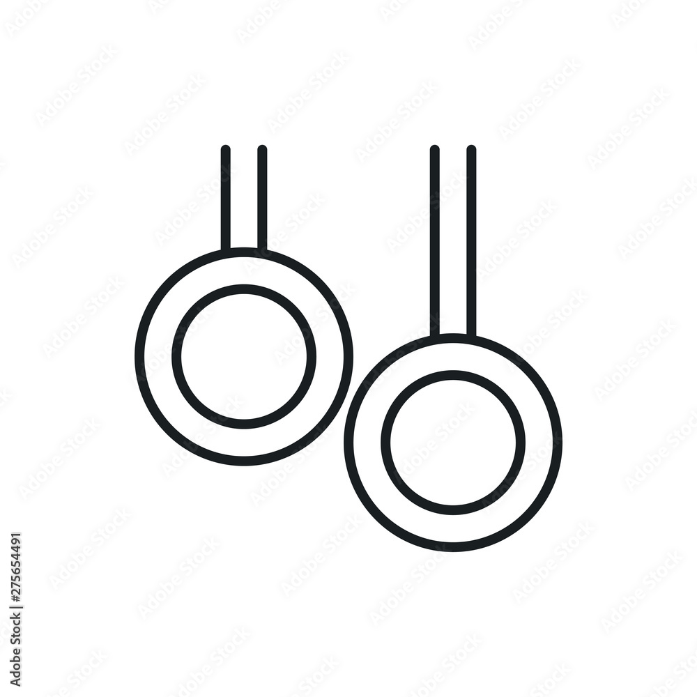 gymnast rings vector icon gymnast rings vector icon