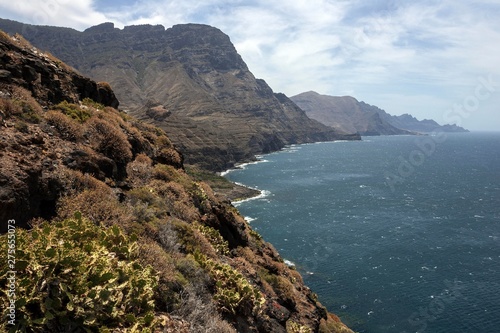 Cliffs, steep coast, northwest, Gran Canaria, Canary Islands, Spain, Europe