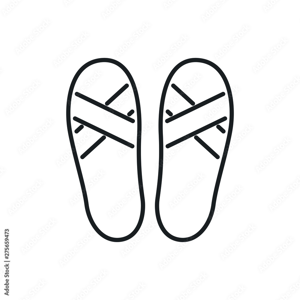 flip-flops vector icon flip-flops vector icon