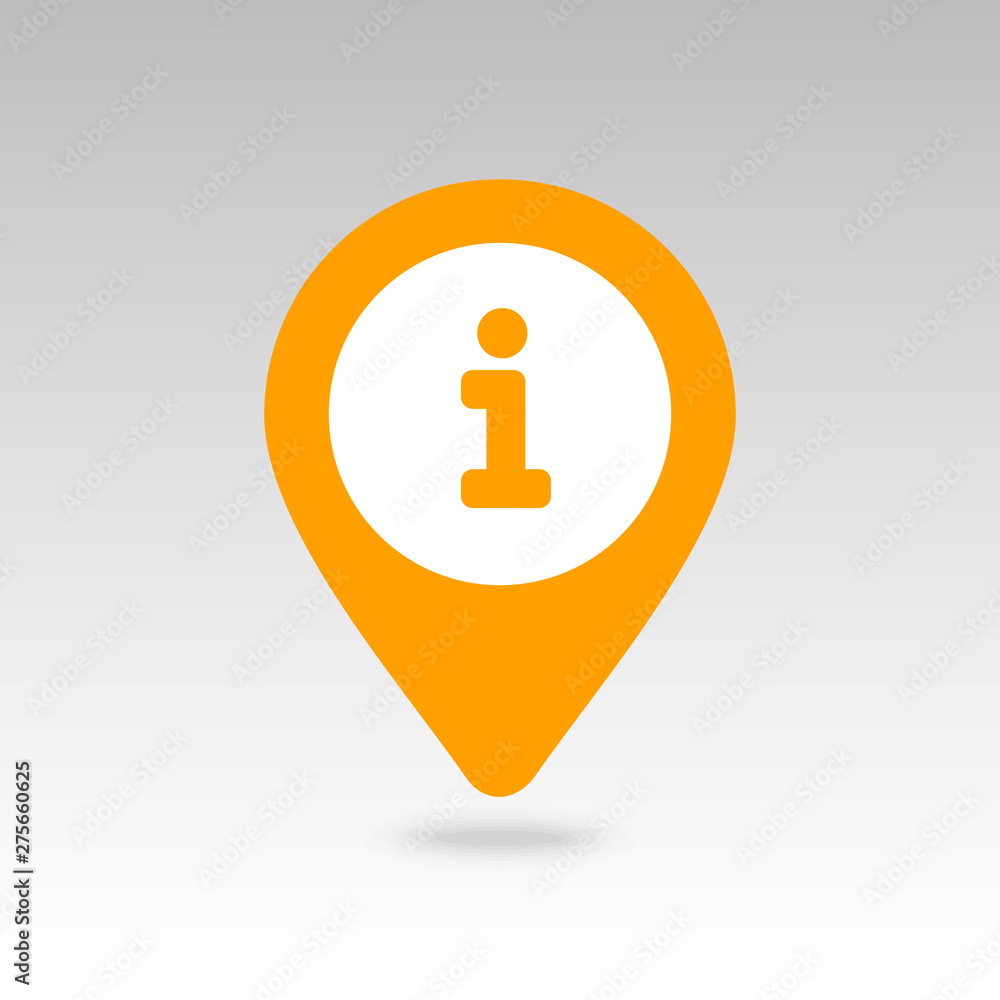 Information pin map icon. Map pointer. Map markers Information pin map icon. Map pointer. Map markers