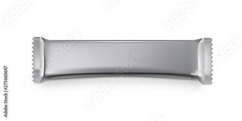 Realistic Clean Aluminium Foil Package With Shadow