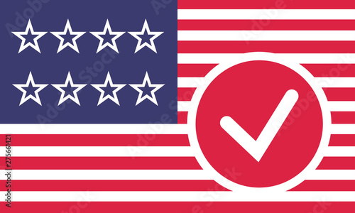 Democratic Party Election Vote US Flag