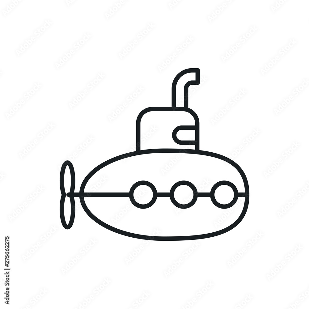 Obraz premium submarine vector icon