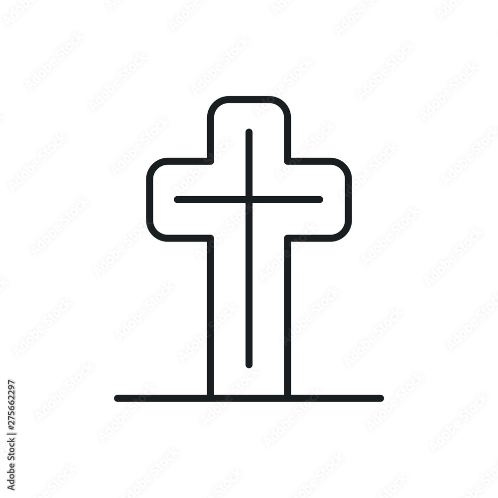 Fototapeta premium grave vector icon