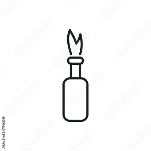 molotov cocktail vector icon
