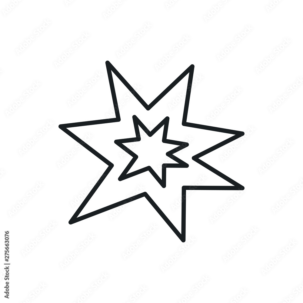 Obraz premium bang vector icon
