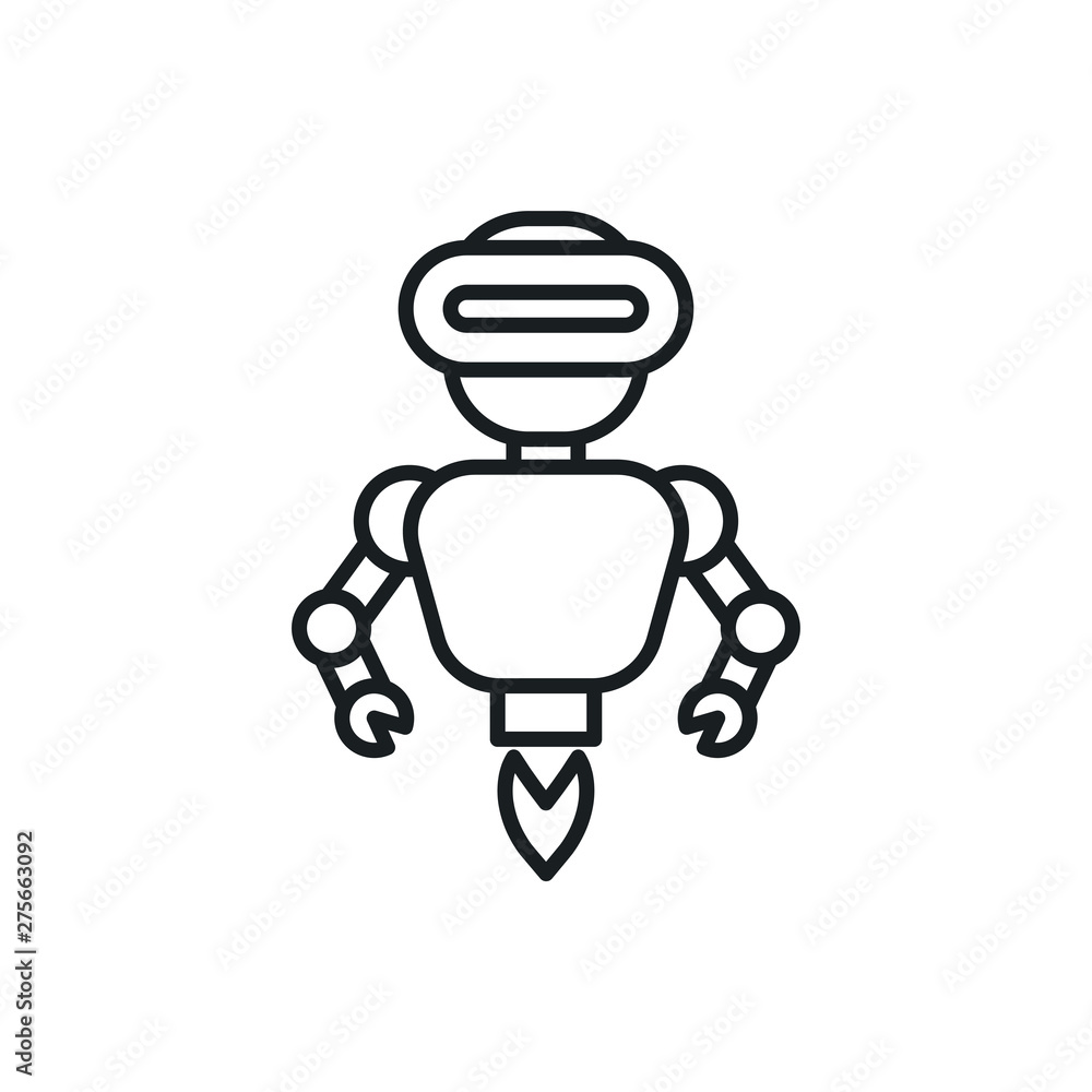 Fototapeta premium robot vector icon