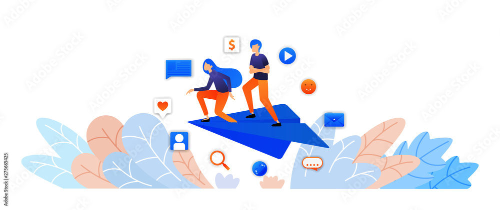 send messages with toy paper airplanes. explore and surf internet by plane. game and craft business vector illustration concept for landing page, web, ui, banner, flyer, poster, template, background send messages with toy paper airplanes. explore and surf internet by plane. game and craft business vector illustration concept for landing page, web, ui, banner, flyer, poster, template, background