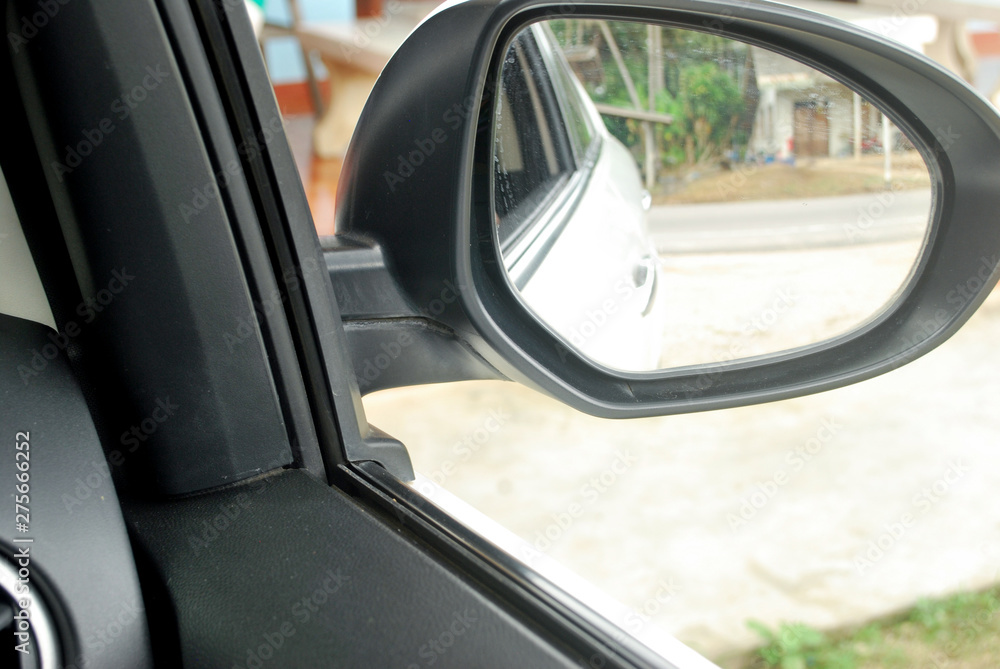 Rear view mirror. Car accessories and parts.