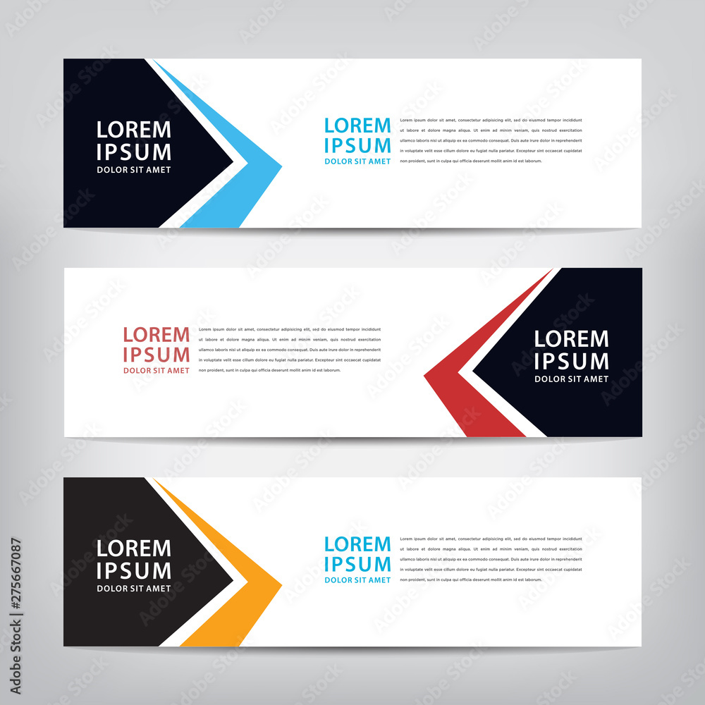 abstract banner template, vector illustration