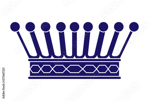 vector crown silhouette. a symbol of power