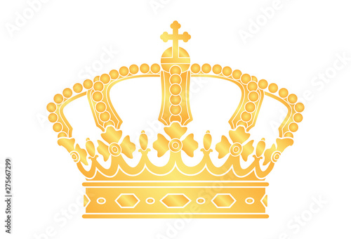 vector crown silhouette. a symbol of power