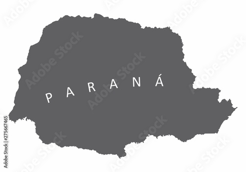 Parana State map photo